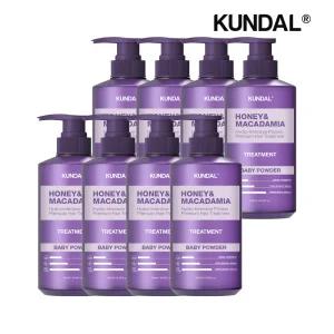 [쿤달]쿤달 허니 앤 마카다미아 단백질 트리트먼트 베이비파우더 500ml x8개