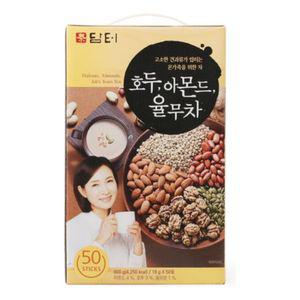 담터 호두 아몬드 율무차 분말스틱 18g X 50T 간단아침식사 영양분 선식 율무티 아침 거르지마세요 전통차 건강차 하루한잔으로 필수영양분 보충 건강