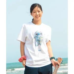 머슬암드 MUSCLE ARMED [디즈니] 스티치_레귤러핏 숏 슬리브 [화이트] MTSMTSC01-WH 151064