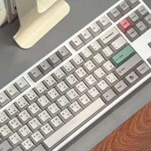 사오파오 9009 세벌식 한글각인 키캡 PBT 독거미 (135키) 자체제작 1.7mm 체리