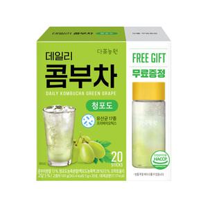 다농원 데일리 콤부차 청포도 20T+전용보틀 세트