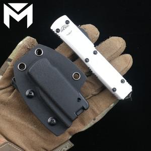MICRO EDC TECH 백색 군인 UT UITRA OTF TECH 칼 돌 세척 D2 강철 블레이드 항공 알루미늄 손잡이 MT 휴