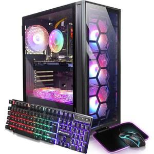 STGAubron 게이밍 PC 컴퓨터 데스크톱, 인텔 코어 i7 최대 3 9G, GTX 1660 슈퍼 6G, 32G RAM, 1T SSD, 600M WiFi, BT 5 0, RGB 팬 x6, Windows 10