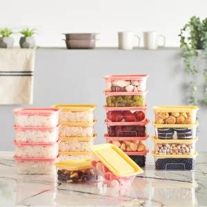 이지앤프리 맛반 사각 밥보관용기 전자레인지 전용 소분 용기 10P