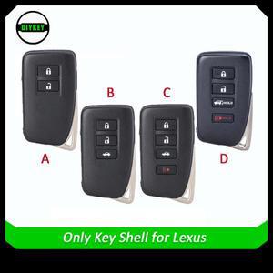 DIYKEY 렉서스용 원격 키 케이스 포브, 자동차 쉘, HYQ14FBA, 4 버튼, NX200