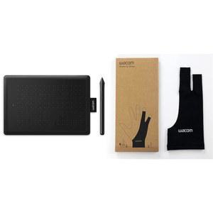 Wacom 소형 그래픽 드로잉 태블릿 8.3 x 5.7 인치, 학생과 크리에이터를 위한 휴대용, 인체공학적 2048 압력 감지 펜 포함, 크롬북 맥 및 윈도우와 호환 | 글러브, 디스플레이용 두 손가락 아티스트 90% 재활용 소재
