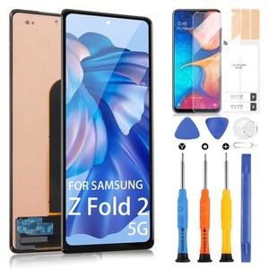 갤럭시 Z 폴드 2 5G LCD 화면 교체용 TFT - 디스플레이 터치스크린 SM-F916B SM-F916U F916N SCG05 디지타이저 유리 조립 키트 지문 없음