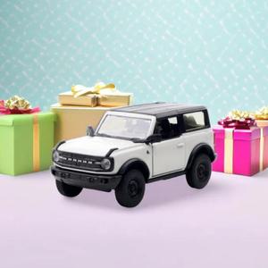 웰리 2023 포드 브롱코 풀백 자동차 피규어 메탈 다이캐스트 오프로드 SUV 미니카
