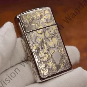 1606 아머 슬림 투톤 당초선자 ZIPPO 라이터