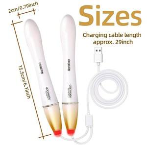 듀얼 히팅 스틱 LED 표시등 가벼운 미트 USB 핸드 워머 42 자동 제어 빠른 휴대용 야외 티/커피/물, 히터 2개를 하나의 코드로 결합한 제품