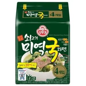 ksr 오뚜기 쇠고기 미역국라면 4개입x3 (WFJIBRV)