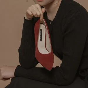 SOVO [스웨이드VER.] 리에크 베이직 스틸레토힐 5cm 7cm 9cm