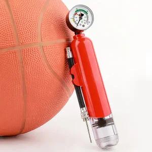 압력 게이지가있는 20PSI 핸드 헬드 볼 펌프 오토바이 타이어 팽창기 MTB 도로 자전거 용 방진 자전거 타이