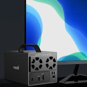 C타입 4베이 외장하드케이스 컴퓨터 노트북 하드디스크 DAS 케이스 274 RAID USB3.1