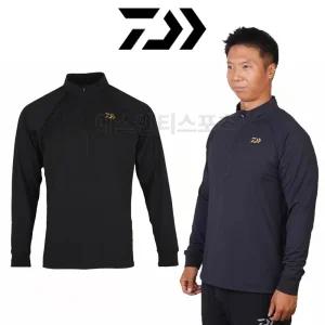 다이와 DAIWA 2025 춘추 낚시복 긴팔 티셔츠 DE-6225CS 하프지퍼 기모 방한