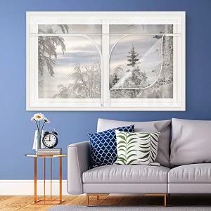방풍비닐 창문용일반형(200x120cm) 바람막이 방한방풍비닐커튼 방풍 창문방풍