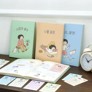 2026 일상 다이어리 세트 달력 스티커6매 날짜형 일러스트