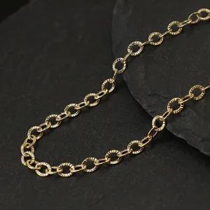 14K 18K 체인 목걸이 45cm 아우라 4mm 골드 여성 볼드 레이어드 금목걸이