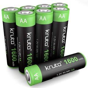태양광 조명 배터리 AA 1600mah 대용량 1.2V Ni-MH 충전식 실외 조명, 스트링 TV 리모컨, 무선 마우스, 라디오, 손전등