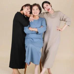 이지 캡내장 잠옷 원피스 여성 [창고정리] 3color (447V7)