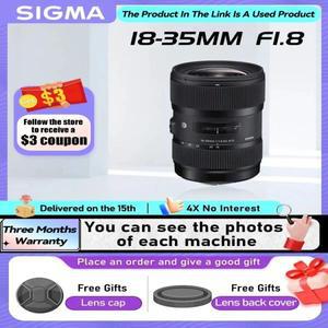 시그마 광각 줌 디지털 SLR 카메라 렌즈, 캐논 호환호환 90D 850D 4000D 니콘 호환 D7500 18 35 1.8, 18-35