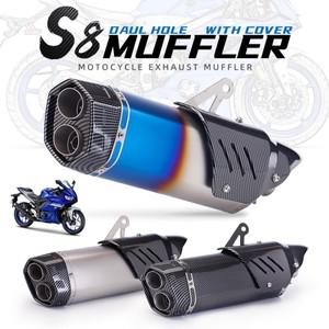호환품범용 바이크 오토바이 배기 머플러 파이프 DB 킬러 스쿠터 PCX Nmax CBR250 CB400 R3 R25 Z1000 Z800