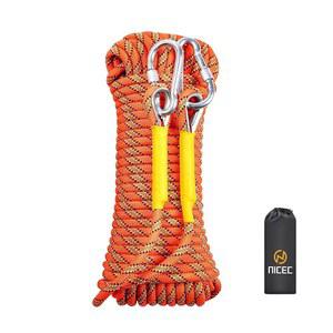 [미국배송] 멋진 C 클라이밍 로프 구조 건설 암벽 등반 고정식 10MM 32피트/64피트/96피트/160피트/230피트/500피트/985피트/1000피트(오렌지 20M(64피트)) 캐리백 포함
