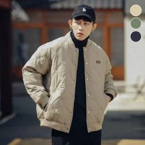 남자 경량패딩 군대깔깔이 다이아 보온 퀼팅 패딩점퍼 (WFJYJ3K)