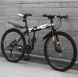 24인치자전거 MTB 자전거 레드 접이식 산악