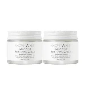 스노우화이트 멜라스탑 화이트닝 크림 80ml 2개