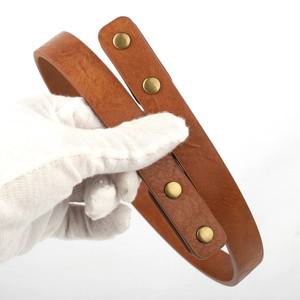 1쌍 분리형 PU 가죽 손잡이 숄더 벨트 DIY 교체 액세서리 핸드백 밴드 핸들 스트랩 리벳