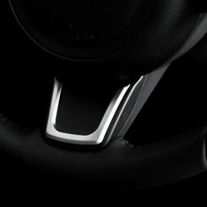 재규어 XE X760 XF F-Pace F 용 ABS 크롬 자동차 인테리어 액세서리, 스티어링 휠 커버 트림 E-PACE