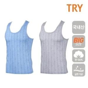 TRY  면100 남자 민소매 남성런닝셔츠 1매택1