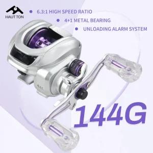 수심측정릴 HAUT TON 민물 바닷물용 경량 베이트캐스터 낚시 릴 드래그 자석 브레이크 AP200 144G 631 기어