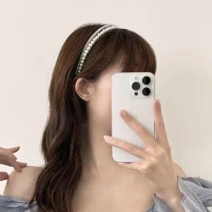 커페 블링블링 진주 큐빅 헤어밴드 머리띠