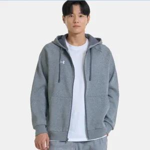 [언더아머](대전신세계)1379767-025 그레이 남성 UA 라이벌 플리스 후디드 재킷 기모집업