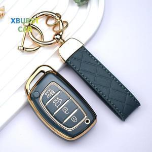 TPU 자동차 스마트 키 케이스 커버, 현대 크레타 Ix35 I10 I30 I40 투싼 산타페 레나 소나타 엘란트라용, 4
