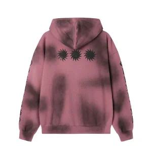 매장정품 OY DIRTY SPRAY EFFECT HOODIE ZIP UP - PINK