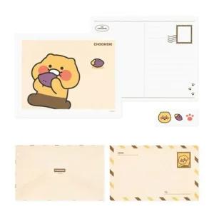 베이직 베이지1p 편지지 캐릭터편지지 귀여운편지지 캐릭터편지세트 동물편지지