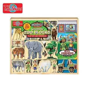 티슈어 우든 동물원 블록 tss2076