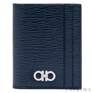 [FERRAGAMO]  리바이벌 간치오 반지갑 66-0371 DEPP OCEAN 744864