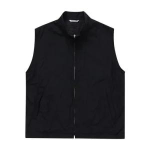 오라리 조끼 A24SV02WP BLACK 하이 카운트 울 포플린 남성 베스트 당일발송