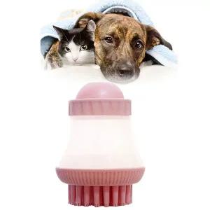 고양이빗 냥이 브러시 고양이 샤워 냥이브러쉬 핑크 슬리커