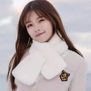 [콩심팥심]쁘띠 여자 데일리 퍼 겨울 보온 머플러 숏 미니 귀여