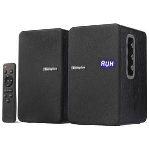 Orroplus 액티브 책장 스피커, 70W RMS 파워 턴테이블 스피커, 유선 광/ARC/RCA/AUX/BT 입력 하이파이 홈 스테레오 스피커, 4인치 우퍼 바이닐 레코드 플레이어 TV 데스크톱 PC 모니터용