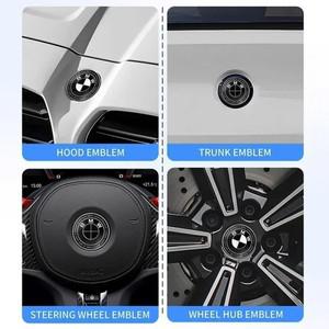 혼다 자동차 7pcs 45mm Car Front Hood Emblem badge Steering wheel for BMW F30 G01 E36 E87