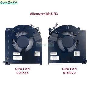 0D1X38 0TG9V0 Alienware M15 R3 R4 노트북 선풍기 쿨러 라디에이터 D1X38 TG9V0 EG50061S1-C080 Dell CPU