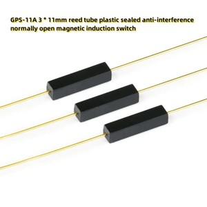 10PCS GPS-11A 3*11mm 리드 튜브 플라스틱 밀봉 간섭 방지 정상 자기 유도 스위치