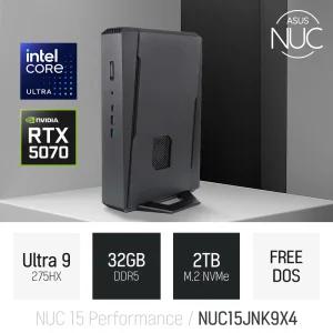 ⓒ ASUS NUC 15 Performance NUC15JNK9X4 울트라9 275HX 32GB 2TB / 고성능 게임 미니PC