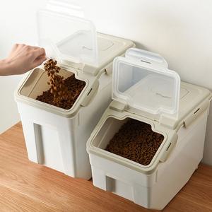 펫띵 완벽밀폐! 강아지 고양이 사료통 2size [습기 차단 제거 펫 애견 사료보관통 밥 보관함]